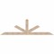 Ekena Millwork Saratoga Smooth Timber Gable Bracket, Douglas Fir, 108"W x 31 1/2"H x 1 1/2"D x 5 1/2"F, 7/12 Pitch GBW108X31X0206SAR00SDF - alternate 1